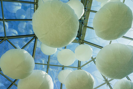 Luxembourg, SEP 10: The interior of modern art gallery - Mudam on SEP 10, 2016 at Luxembourg