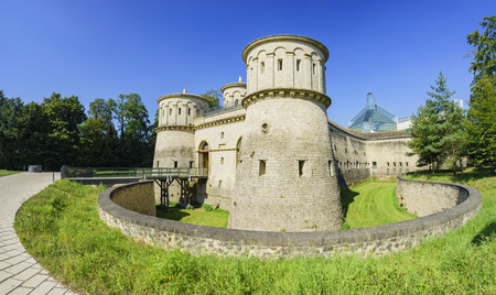 The historical Musee Drai Eechelen (Three Acorns Museum) of Luxembourgのeditorial素材