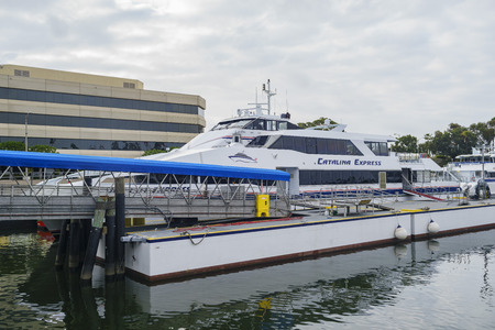 Long Beach, MAY 15: The Catalina Express on MAY 15, 2016 at Long Beach, Californiaのeditorial素材