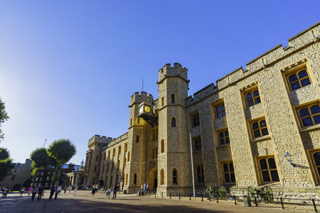 London, SEP 11: The historical and beautiful Tower of London on SEP 11, 2016 at London, United Kingdomのeditorial素材