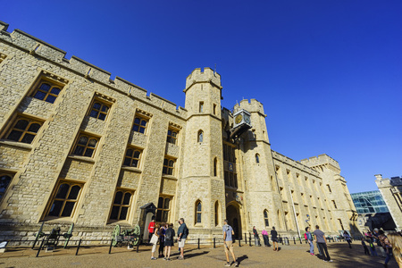 London, SEP 11: The historical and beautiful Tower of London on SEP 11, 2016 at London, United Kingdomのeditorial素材