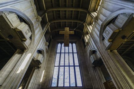 London, SEP 11: The historical and beautiful Interoir of All Hallows By The Tower Church on SEP 11, 2016 at London, United Kingdomのeditorial素材