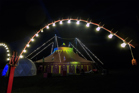 Bognor Regis, APR 10: Entrance to the fun Zyair Circus show on APR 10, 2016 at Bognor Registのeditorial素材