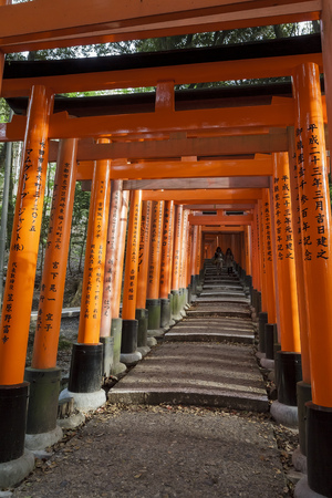 The famous Fushimi Inari-taisha in Fushimi-ku, Kyoto, Japanのeditorial素材