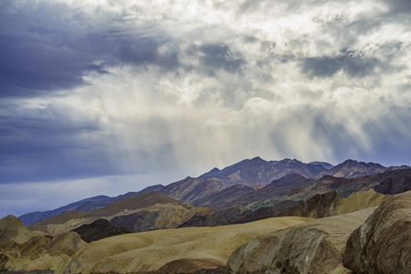 twenty mule team canyon landscape, Death Valley National Parkの写真素材