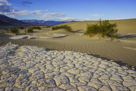 Mesquite Flat Dunes at Stovepipe Wells, Death Valley National Parkの写真素材