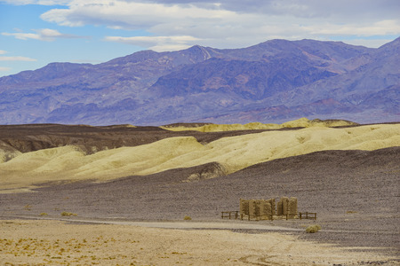 The old Harmony Borax Works of Death Valley National Parkの写真素材