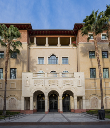 Los Angeles, DEC 9: Campus of the School of Cinematic Arts, University of Southern California on DEC 9, 2016 at Los Angelesのeditorial素材