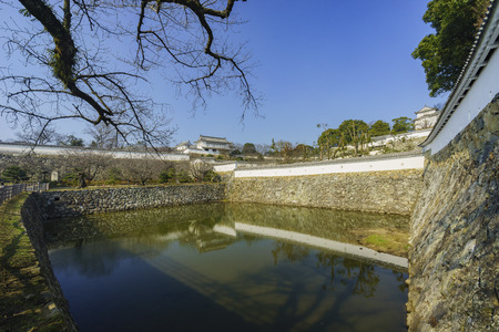 The white Heron castle - Himeji at Kobe, Japanのeditorial素材