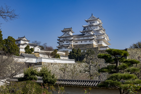 The white Heron castle - Himeji at Kobe, Japanのeditorial素材