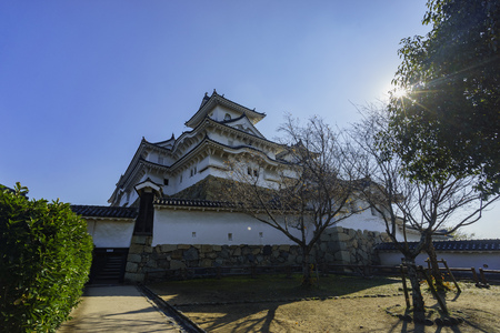 The white Heron castle - Himeji at Kobe, Japanのeditorial素材