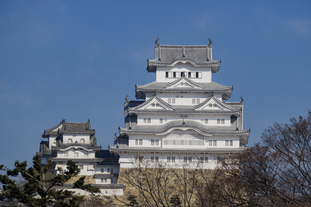 The white Heron castle - Himeji at Kobe, Japanのeditorial素材