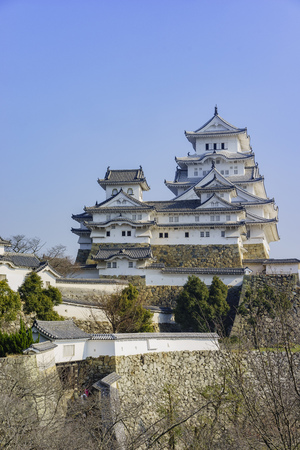 The white Heron castle - Himeji at Kobe, Japanのeditorial素材