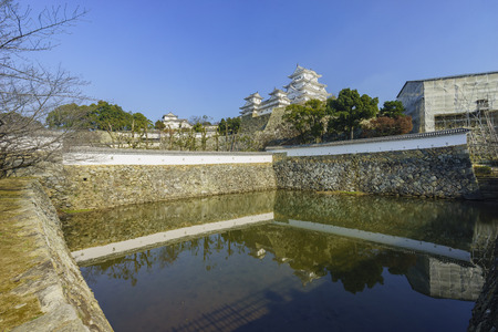 The white Heron castle - Himeji at Kobe, Japanのeditorial素材