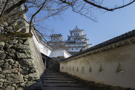 The white Heron castle - Himeji at Kobe, Japanのeditorial素材