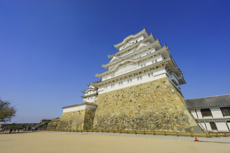 The white Heron castle - Himeji at Kobe, Japanのeditorial素材