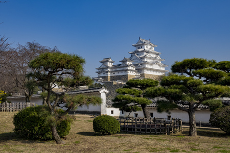 The white Heron castle - Himeji at Kobe, Japanのeditorial素材