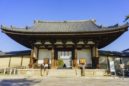 Nara, DEC 17: The historical Horyu Ji (Temple of the Flourishing Law) on DEC 17, 2016 at Nara, Japanのeditorial素材