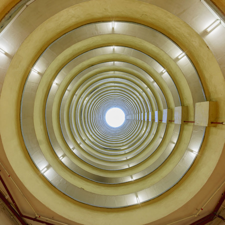 Special Drum-shaped public housing in Hong Kong, Chinaのeditorial素材