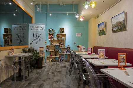 Hong Kong, JAN 1: Well deisgn coffee shop on JAN 1, 2017 at Hong Kongのeditorial素材