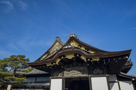 The historical Nijo Castle at Kyoto, Japanのeditorial素材