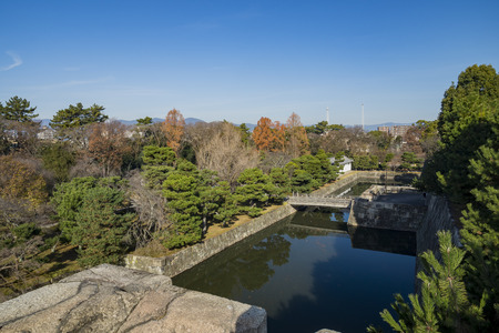 The historical Nijo Castle at Kyoto, Japanのeditorial素材