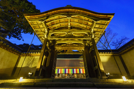 Nison-in at night at Kyoto, Japanのeditorial素材