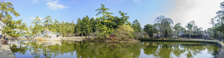 Lake in the famous and historical TodaiJi of Nara Park at Nara, Japanのeditorial素材