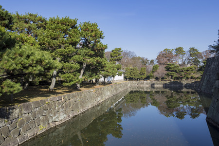 The historical Nijo Castle at Kyoto, Japanのeditorial素材