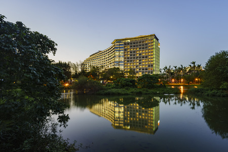 Twilight view of Songshan Cultural and Creative Park at Taipeiのeditorial素材