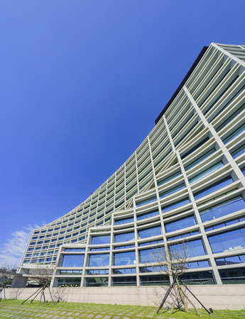 Taipei, DEC 25: Main building of Songshan Cultural and Creative Park area on DEC 25, 2016 at Taipeiのeditorial素材