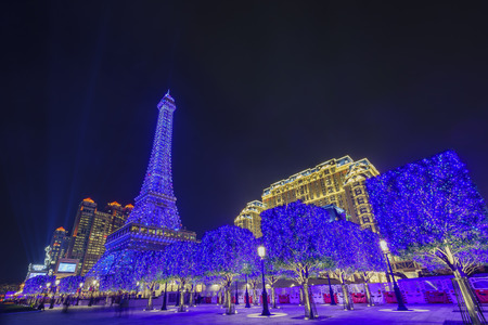 Macau, DEC 29: The beautiful building of The Parisian Macao on DEC 29, 2016 at Macauのeditorial素材