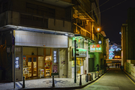 Macau, DEC 29: The famous drama restaurant - Midnight Diner on DEC 29, 2016 at Macau, Chinaのeditorial素材