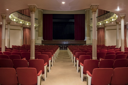 Macau, DEC 31: The Interior of the historical Dom Pedro V Theatre on DEC 31, 2016 at Macau, Chinaのeditorial素材