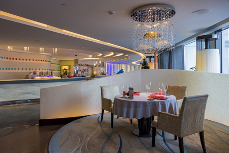 Macau, DEC 31: Cafe in the famous Galaxy Macau on DEC 31, 2016 at Macau, Chinaのeditorial素材