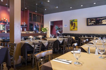 Los Angeles, JAN 16: The interior of Argentina style restaurant on JAN 16, 2017 at Los Angeles, Californiaのeditorial素材