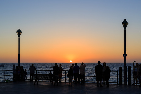 Los Angeles, SEP 28: The beautiful Redondo Beach on SEP 28, 2014 at Los Angelesのeditorial素材
