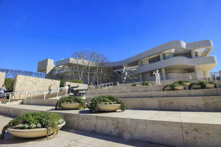FEB 11, Los Angeles: The famous Getty Center on FEB 11, 2015 at Los Angelesのeditorial素材