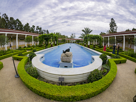 Los Angeles, JUL 20: The beautiful Getty Villa on JUL 20,2014 at Los Angelesのeditorial素材