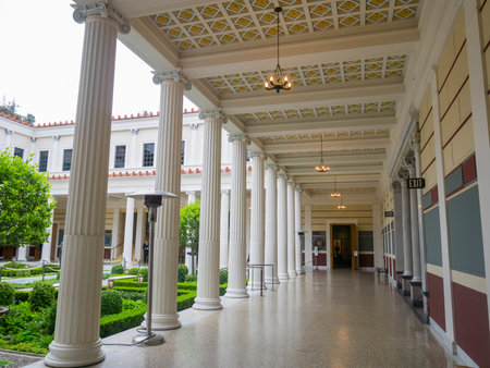 Los Angeles, JUL 20: The beautiful Getty Villa on JUL 20,2014 at Los Angeles