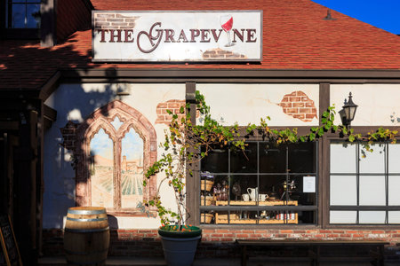 San Bernardino, SEP 1: Beautiful Europe style building in Lake arrowhead on SEP 1, 2014 at San Bernardino, Los Angeles County, Californiaのeditorial素材