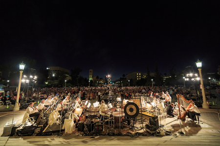 Pasadena, OCT 5: Music under star at City Hall on OCT 5, 2014 at Pasadenaのeditorial素材