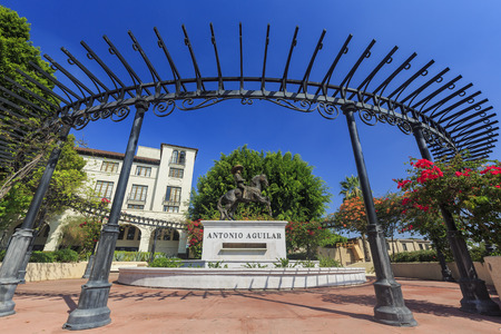 The Antonio Aguilar statue of Los Angeles, Californiaのeditorial素材