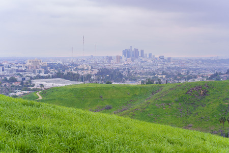 Beautiful nature landscape on Ascot Hills Park, Los Angeles, Californiaのeditorial素材