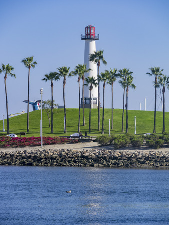 scene around Rainbow Harbor, Long Beach, California, U.S.A.のeditorial素材