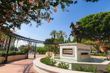 The Antonio Aguilar statue of Los Angeles, Californiaのeditorial素材