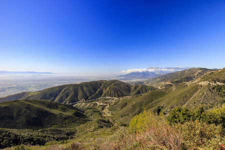 Sight seeing over San Bernardino at afternoon timeの写真素材