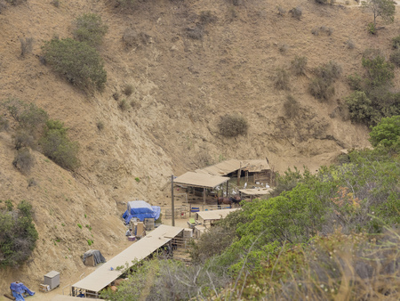 Stud Farm in Hollywood Hills, Los Angeles, Californiaの写真素材