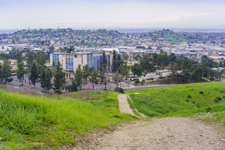 nature landscape on Ascot Hills Park, Los Angeles, Californiaのeditorial素材