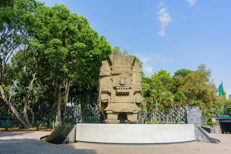Mexico City, FEB 16: Entrance of the National Museum of Anthropology (Museo Nacional de Antropologia, MNA) on FEB 16, 2017 at Mexico Cityon FEB 16, 2017 at Mexico Cityのeditorial素材